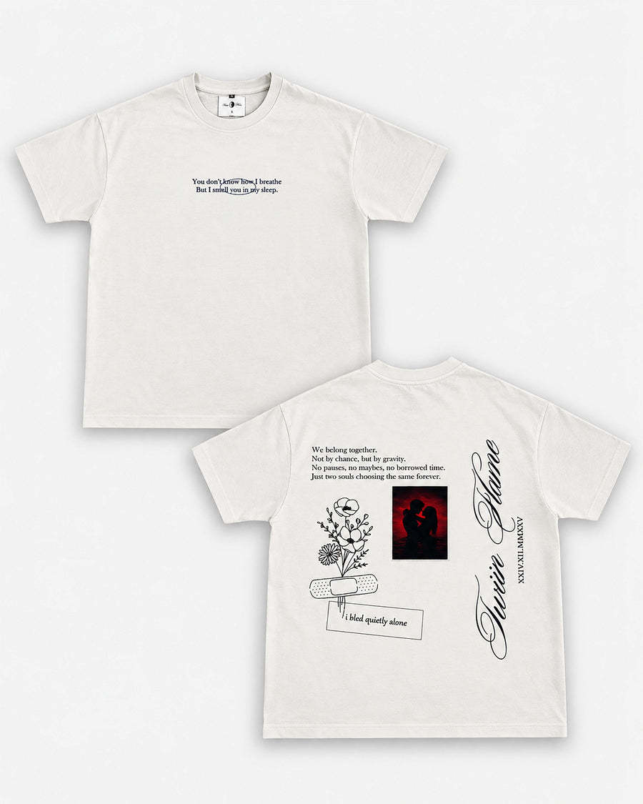I ADORE YOU - Short Sleeve Oversize Tee (White)