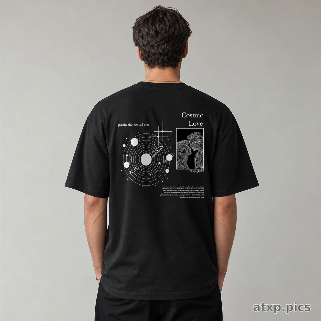 COSMIC LOVE - Short Sleeve Oversize Tee