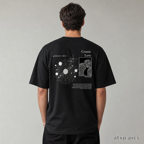 COSMIC LOVE - Short Sleeve Oversize Tee