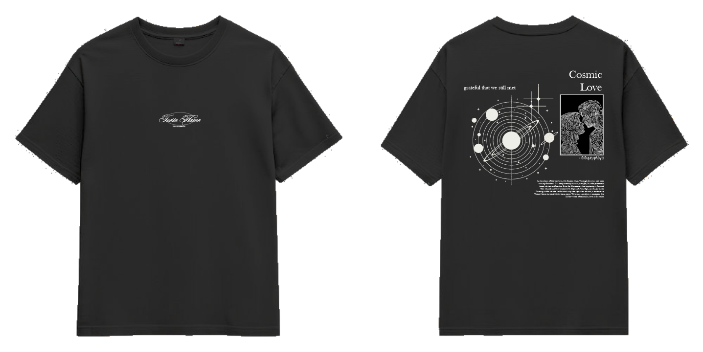 COSMIC LOVE - Short Sleeve Oversize Tee