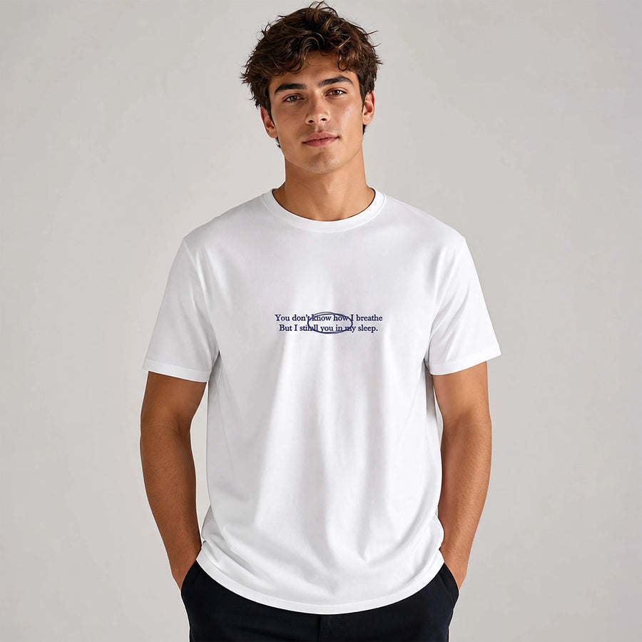 I ADORE YOU - Short Sleeve Oversize Tee (White)