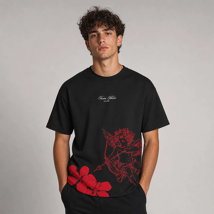 GOT YA! - Short Sleeve Oversized Tee (Black)